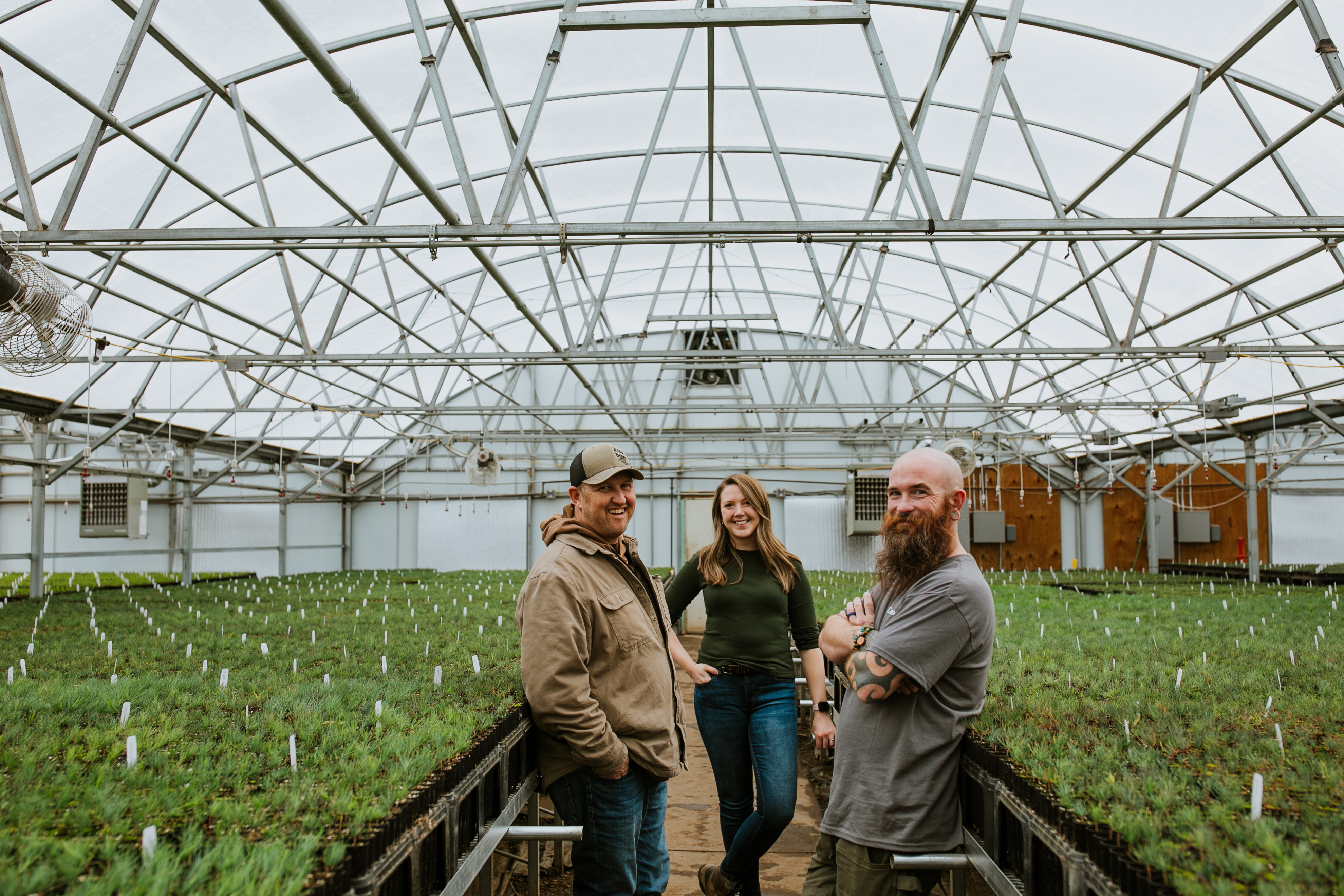 From_right_-_josh_stolz__nursery_manager__katelynn_martinez__director_of_operations__zach_clark-lee__production_supervisor